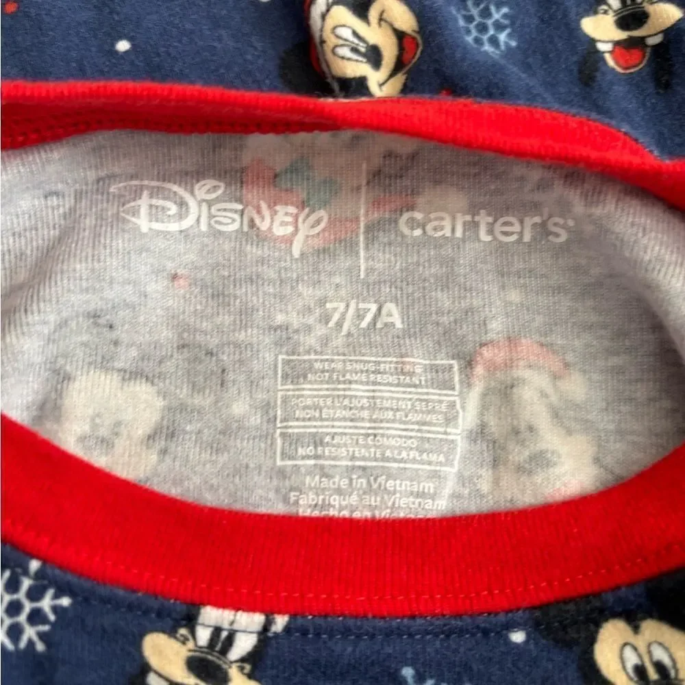 Disney carters Kids Pajamas with Red and Blue Design used in good condition